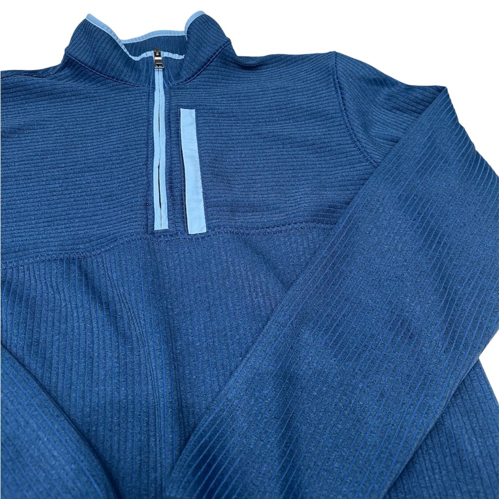 LOA Rail riders Men’s 1/4 Zip Sweater Blue Size‎ XL